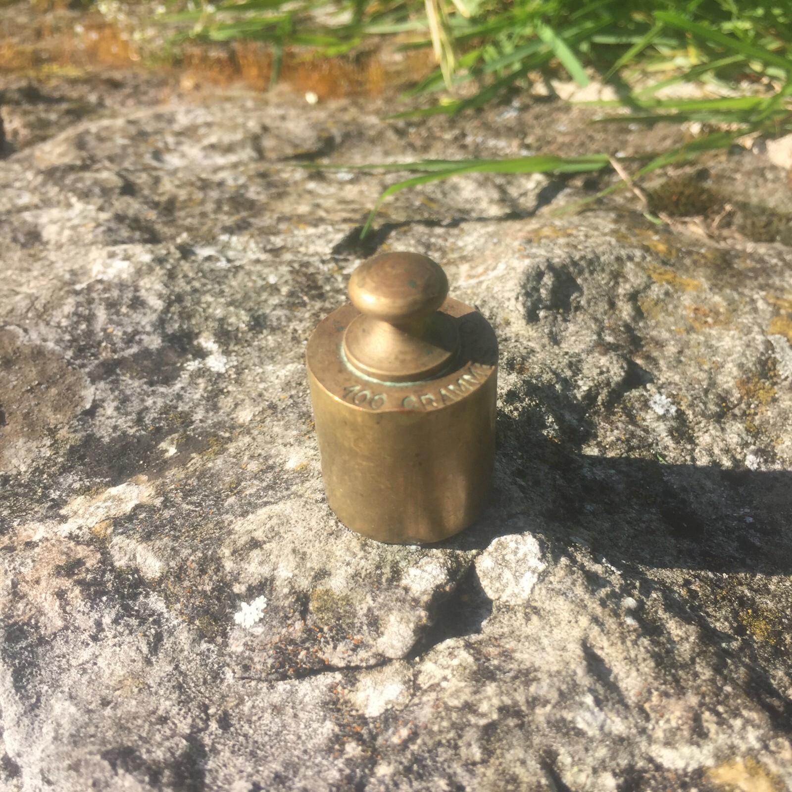 Vintage 100 Gr Brass Weight