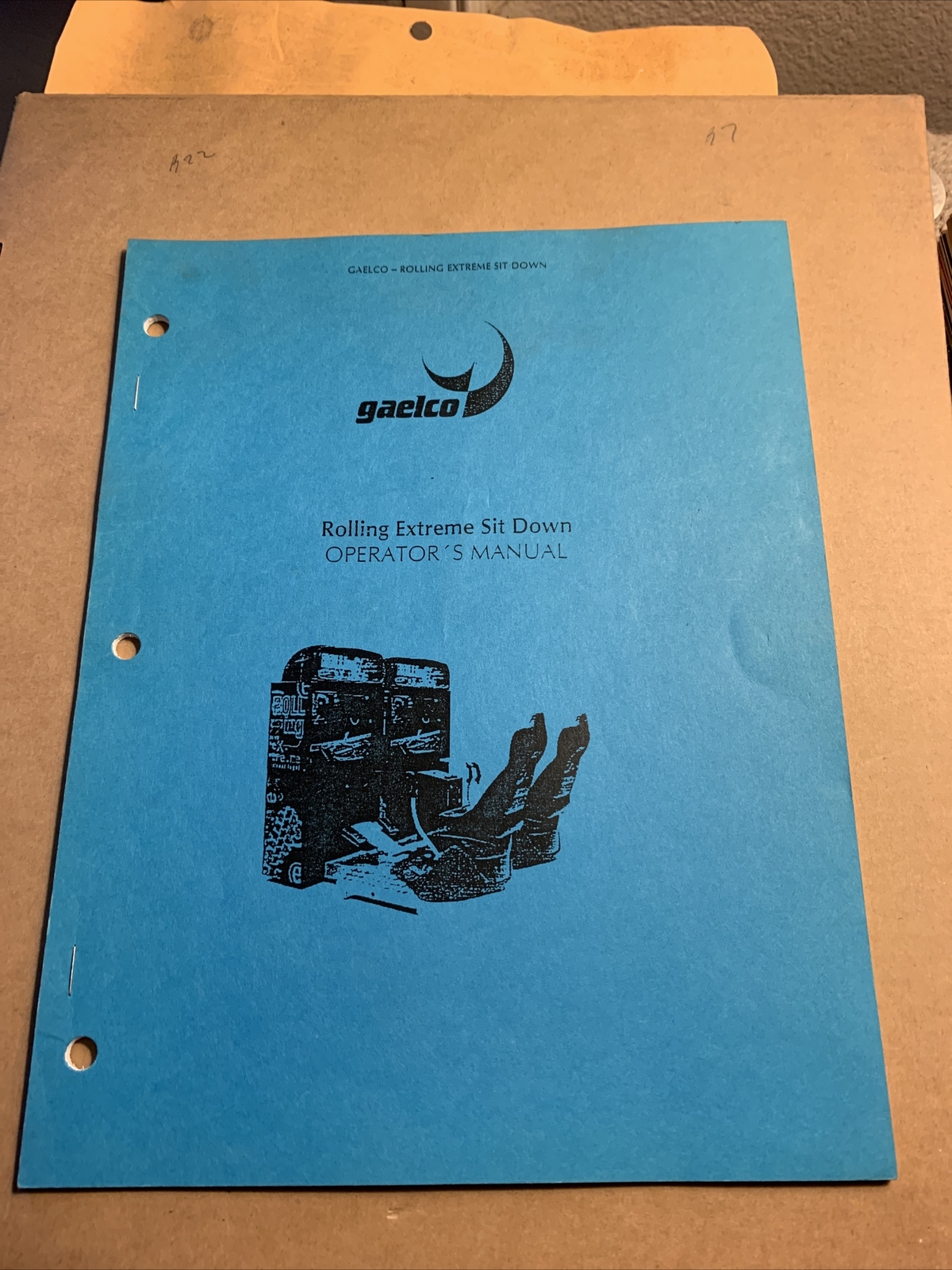 original  arcade video game owners manual Rolling Extreme Namco Gaelco