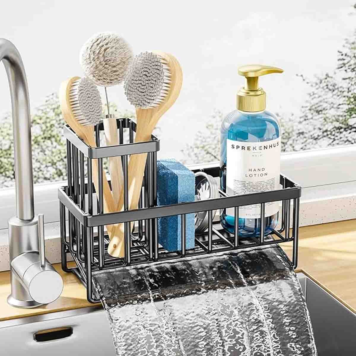 Makeup storage rack, space saving, classic style, stainless steel material