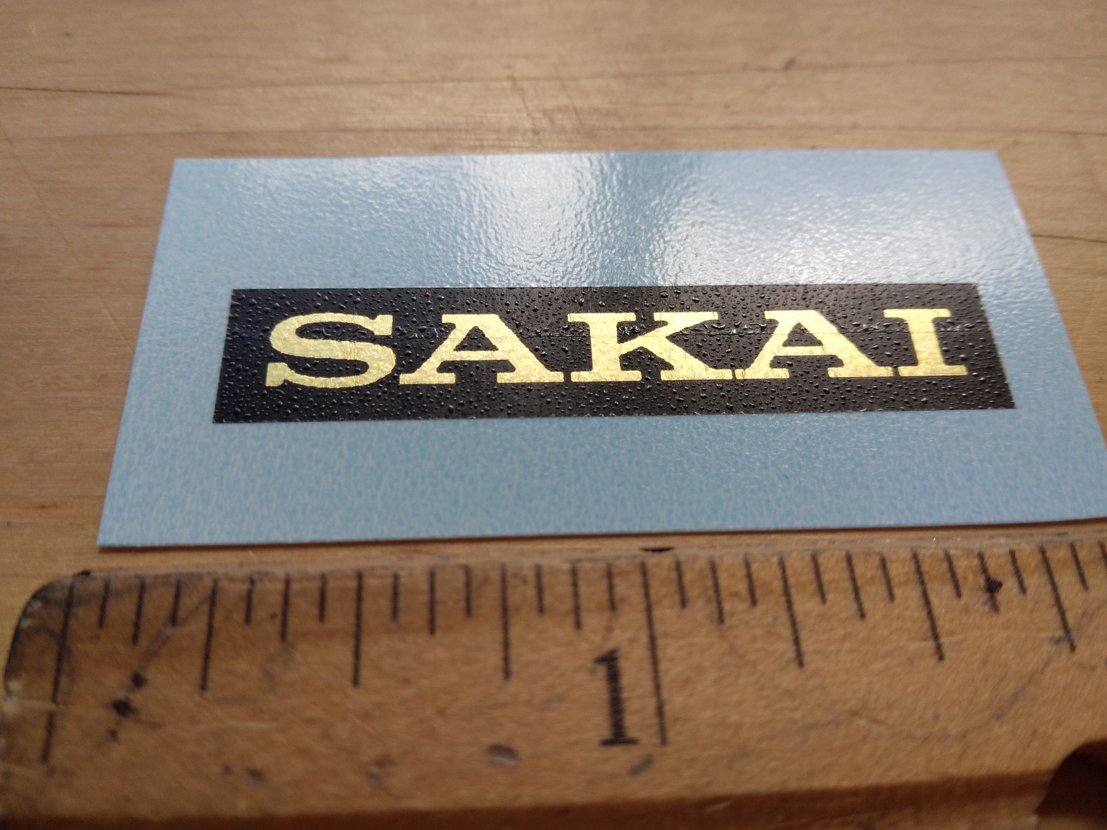 Reproduction of Vintage Sakai  Waterslide Decal, Metallic ink, Premium decal