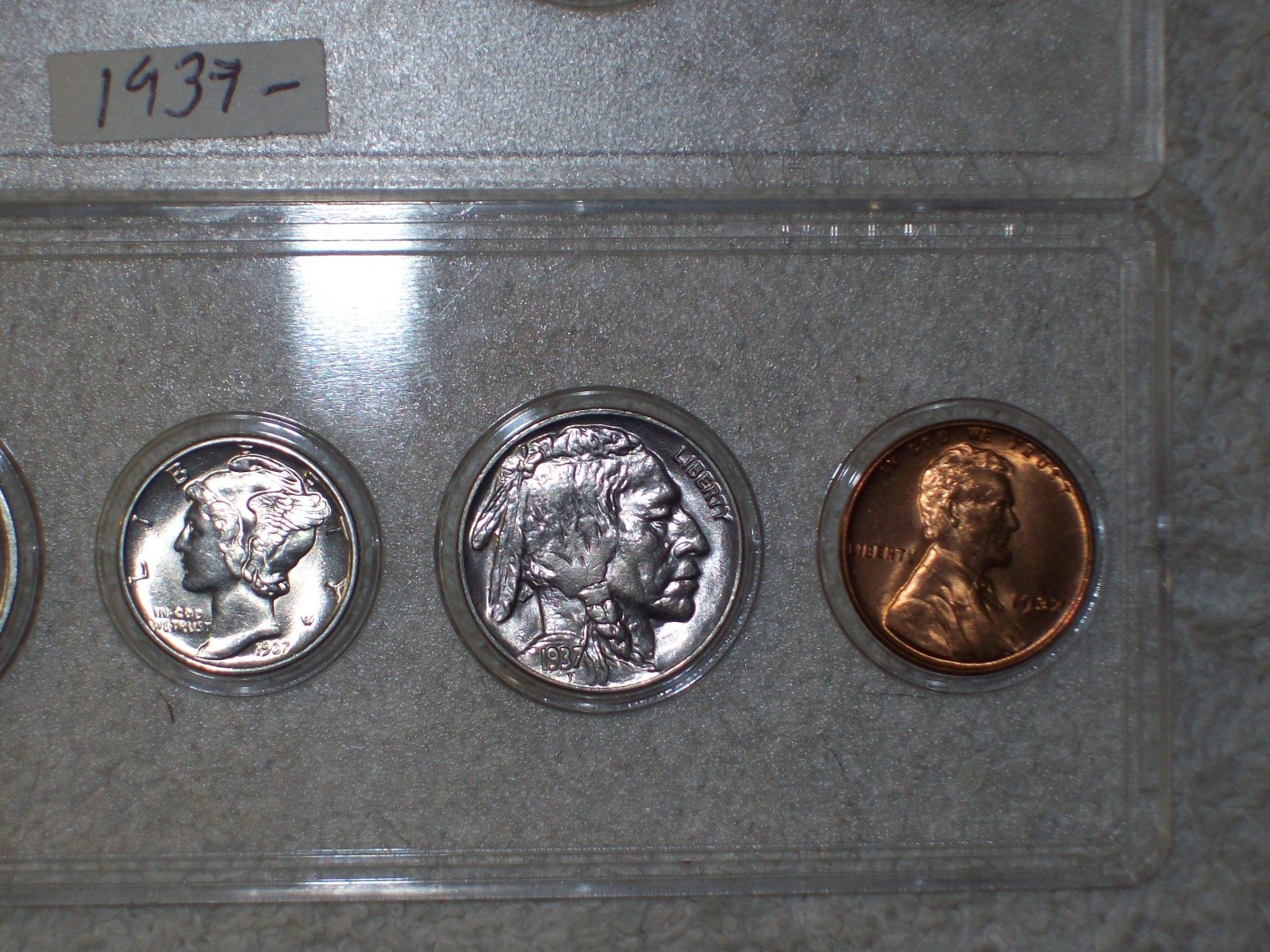 1937 MINT SET UNCIRCULATED PHILADELPHIA MINT