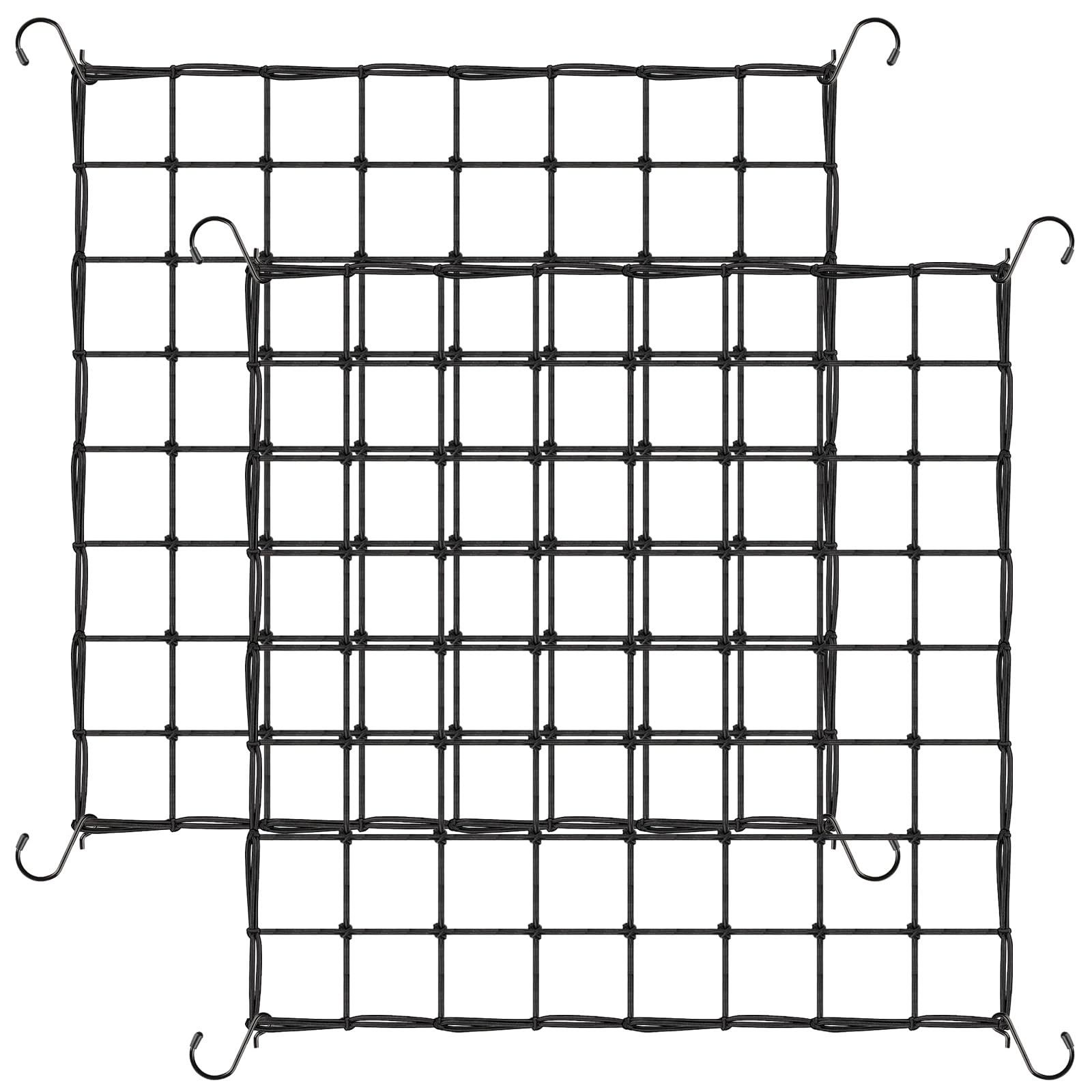 Trellis Netting, 2 Pack Scrog Nets with 8 Hooks, 4x4 Net 4×4ft-2pcs