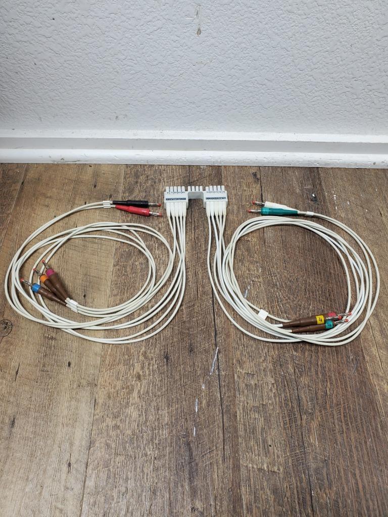♻ Welch AllynFactory OEM 10 Wire ECG/EKG Lead Wires Bananna Ends 9293-046-60 ♻