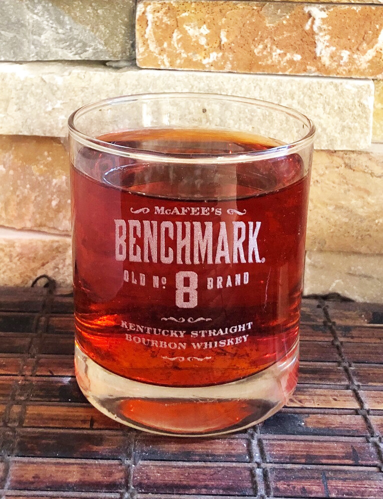 BENCHMARK OLD No 8 Collectible Whiskey Glass