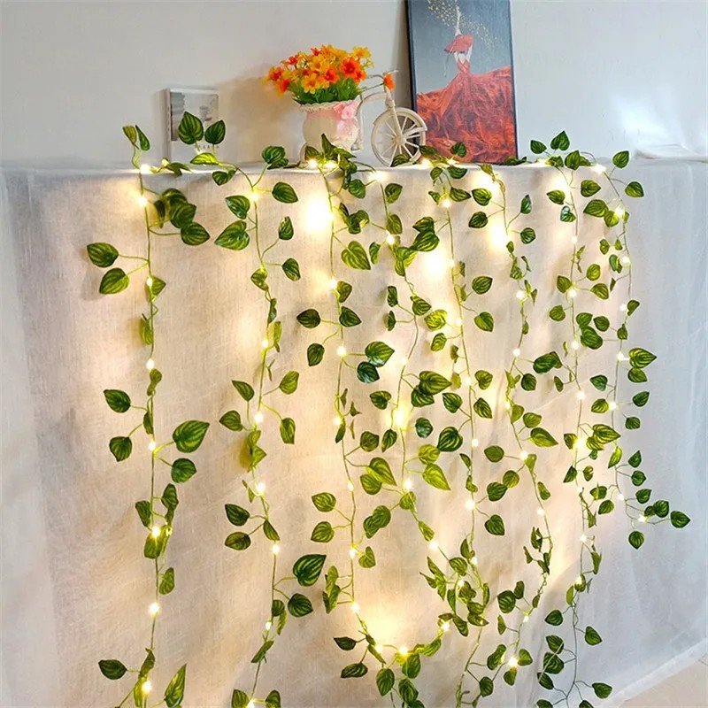 Fake Vines for Room Decor, Fairy Lights with Vines 20,50,100 LED String Lights