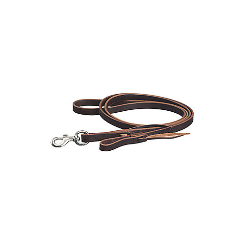Tough1 Latigo Leather Roping Rein w/Tie Ends