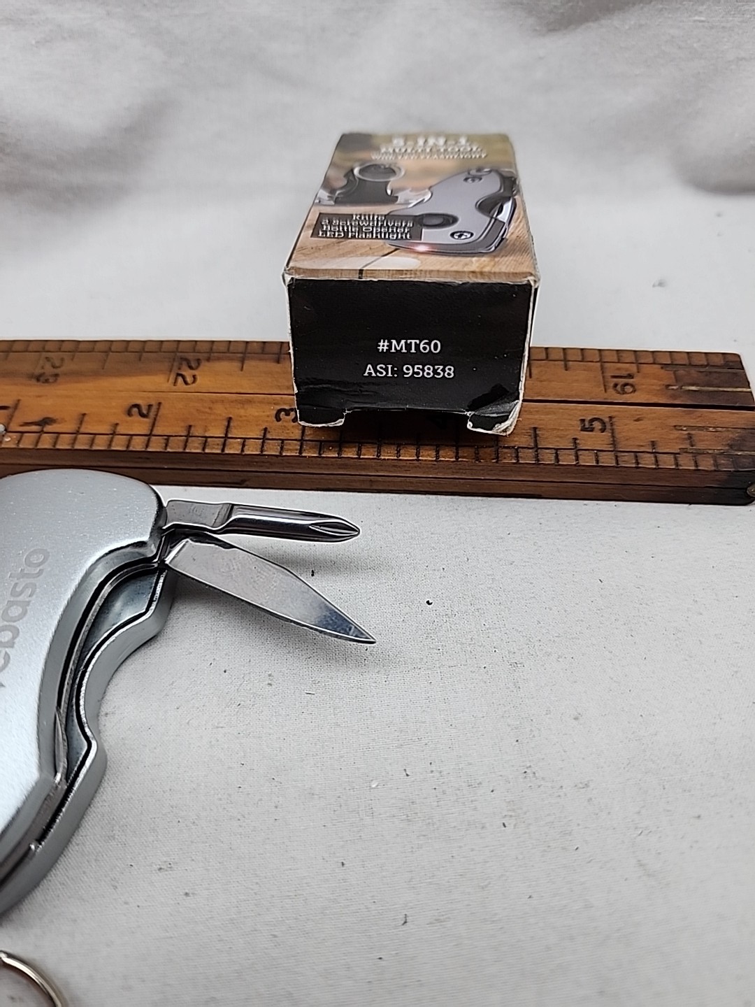 Webasto Mini Multi Tool Pocket Knife W LED Flashlight In Box