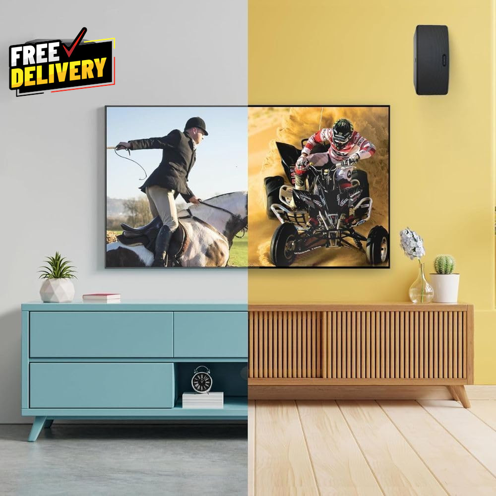 Play 3 Wall Mount Black Compatible with Sonos Play:3 Adjustable Swivel & Tilt...
