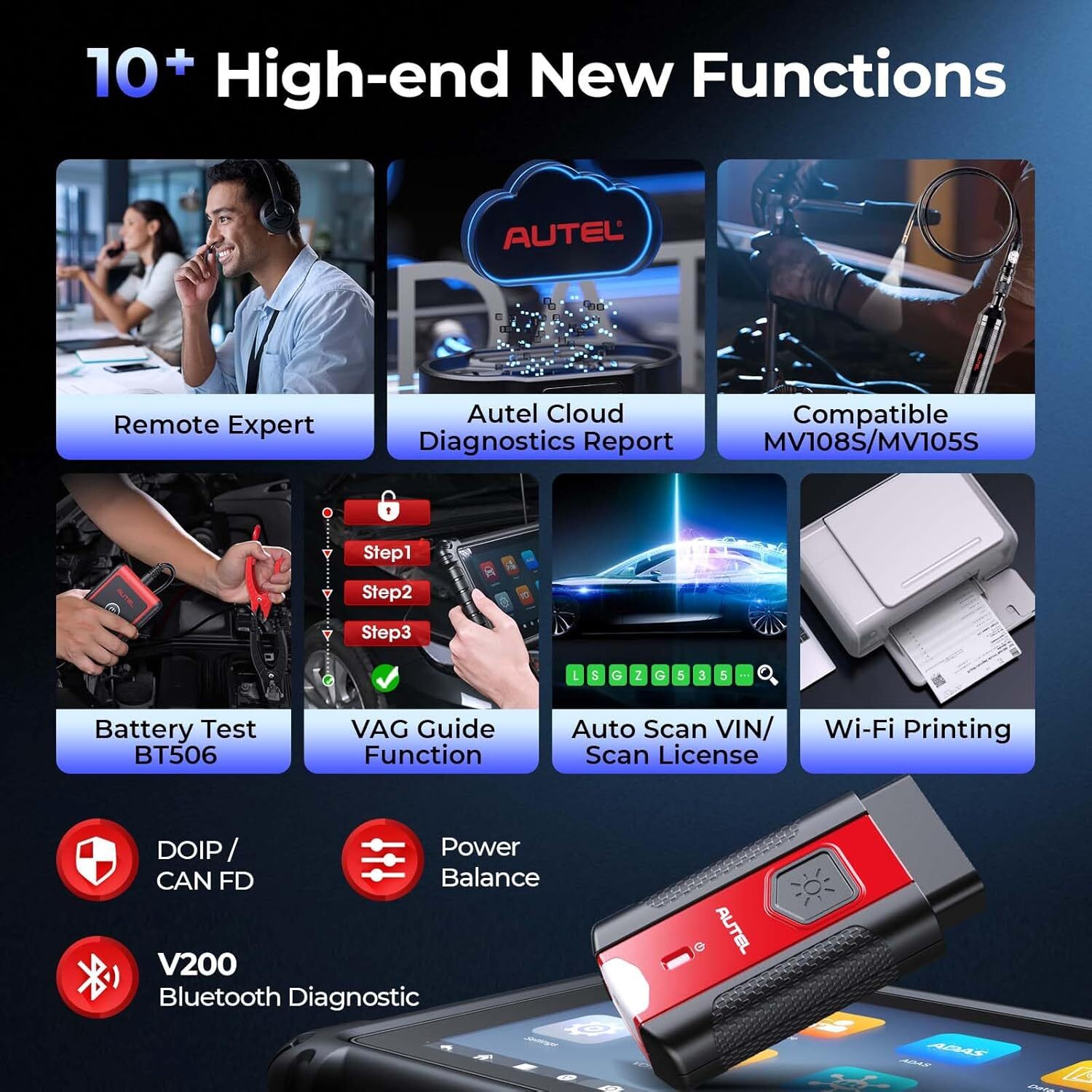 Autel MaxiSYS MS906 Pro ECU Coding Full System Diagnostic Scanner AS MK906 PRO