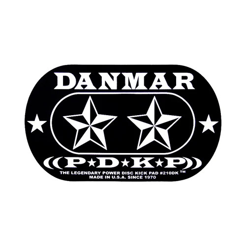 Danmar 210DKST Double Bass Drum Impact Click Pad with Star Pattern