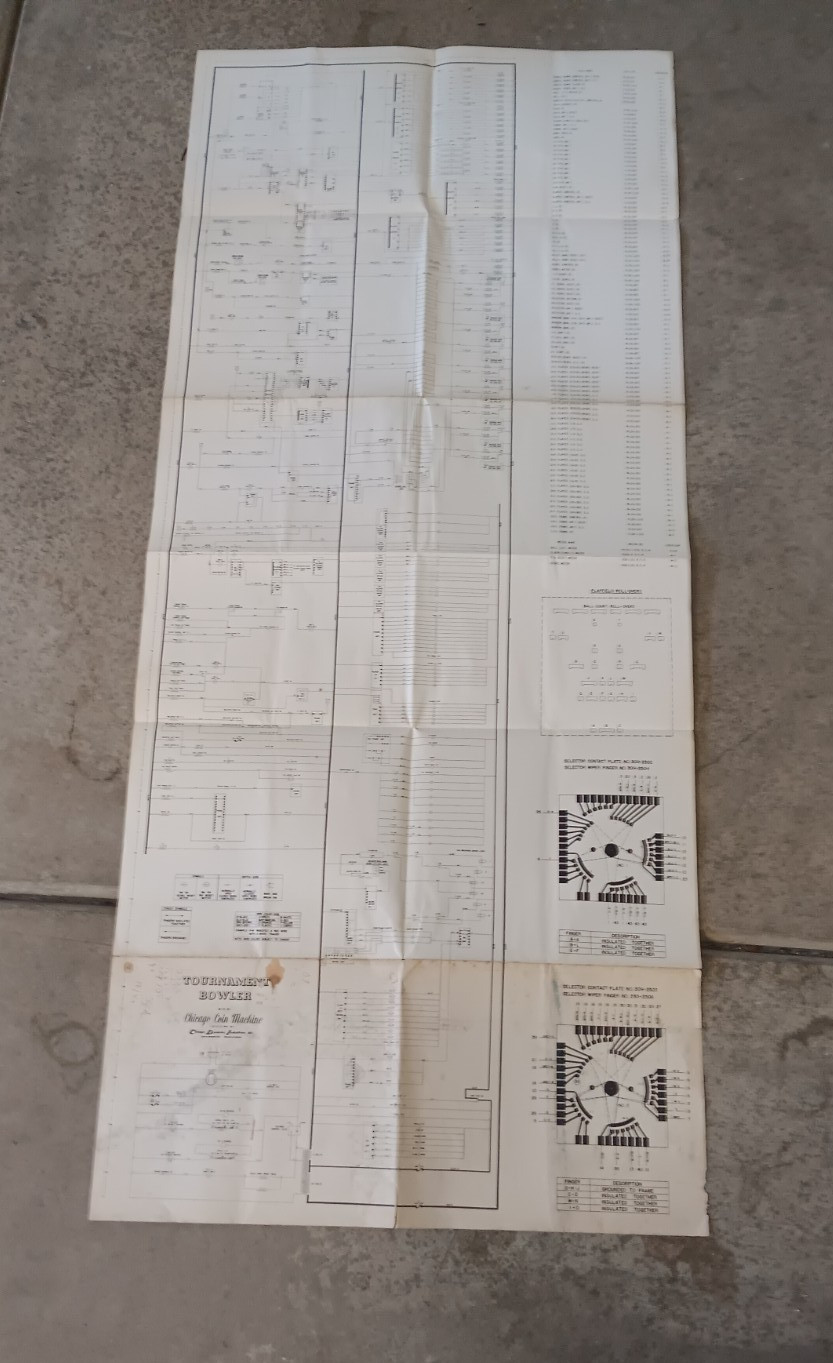 Chicago Coin Tournament Bowler Schematic