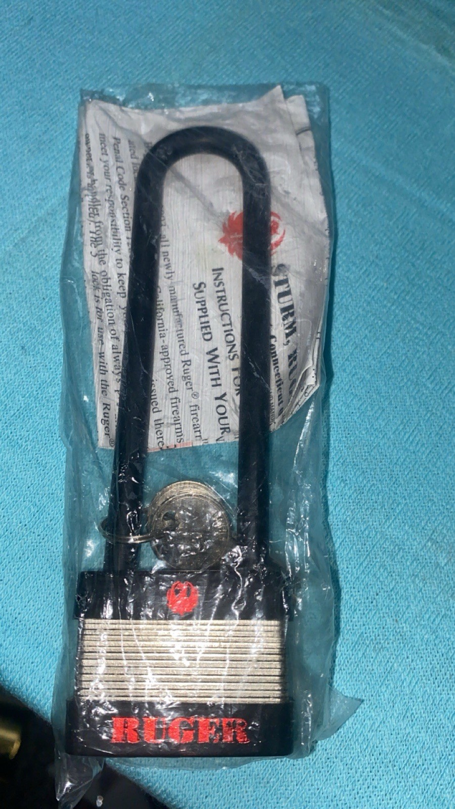 Ruger 5050A 5" Gun Firearm Revolver Pistol Rifle Lock with 2 Keys 5" Shackle