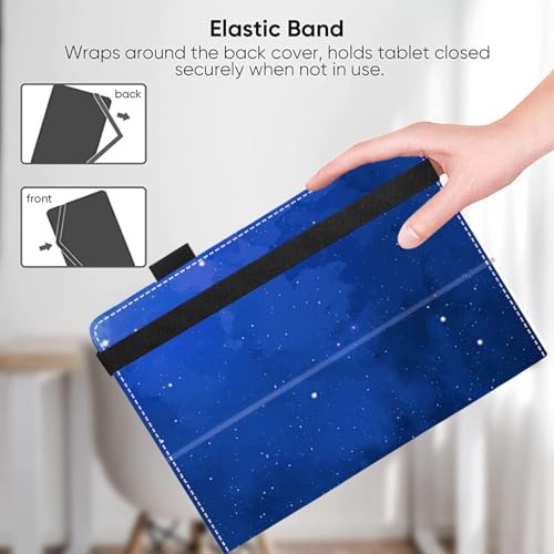 Universal 10 10.1 Inch Android Tablet Case,Slim Folding Stand Starry Sky 04