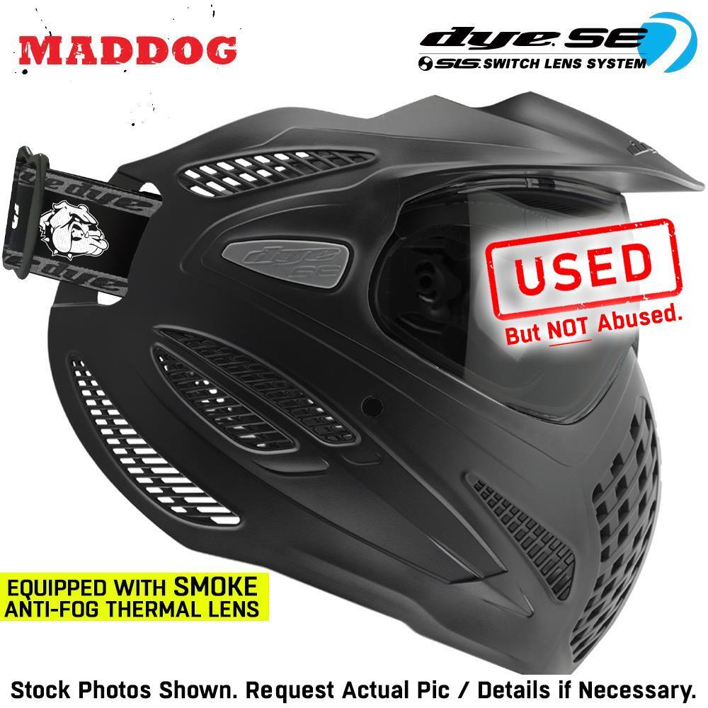 CLEARANCE Maddog Dye SE Anti-Fog Thermal Paintball Mask Goggle Smoke Lens