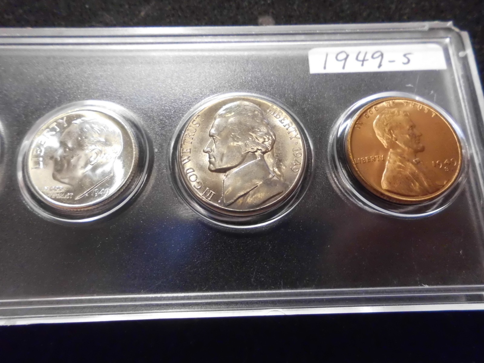1949 P/D/S GEM UNCIRCULATED B/U MINT SET - 90% SILVER -