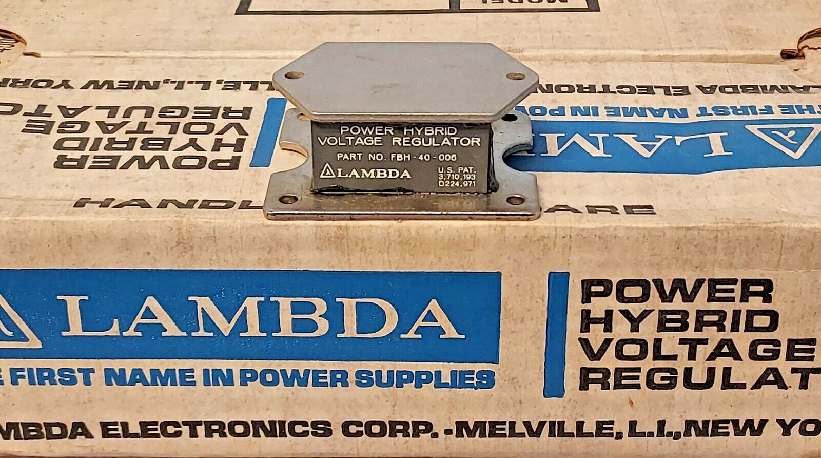 '1 PIECE' - PN# FBH-40-006 - LAMBDA - VOLTAGE, REGULATOR