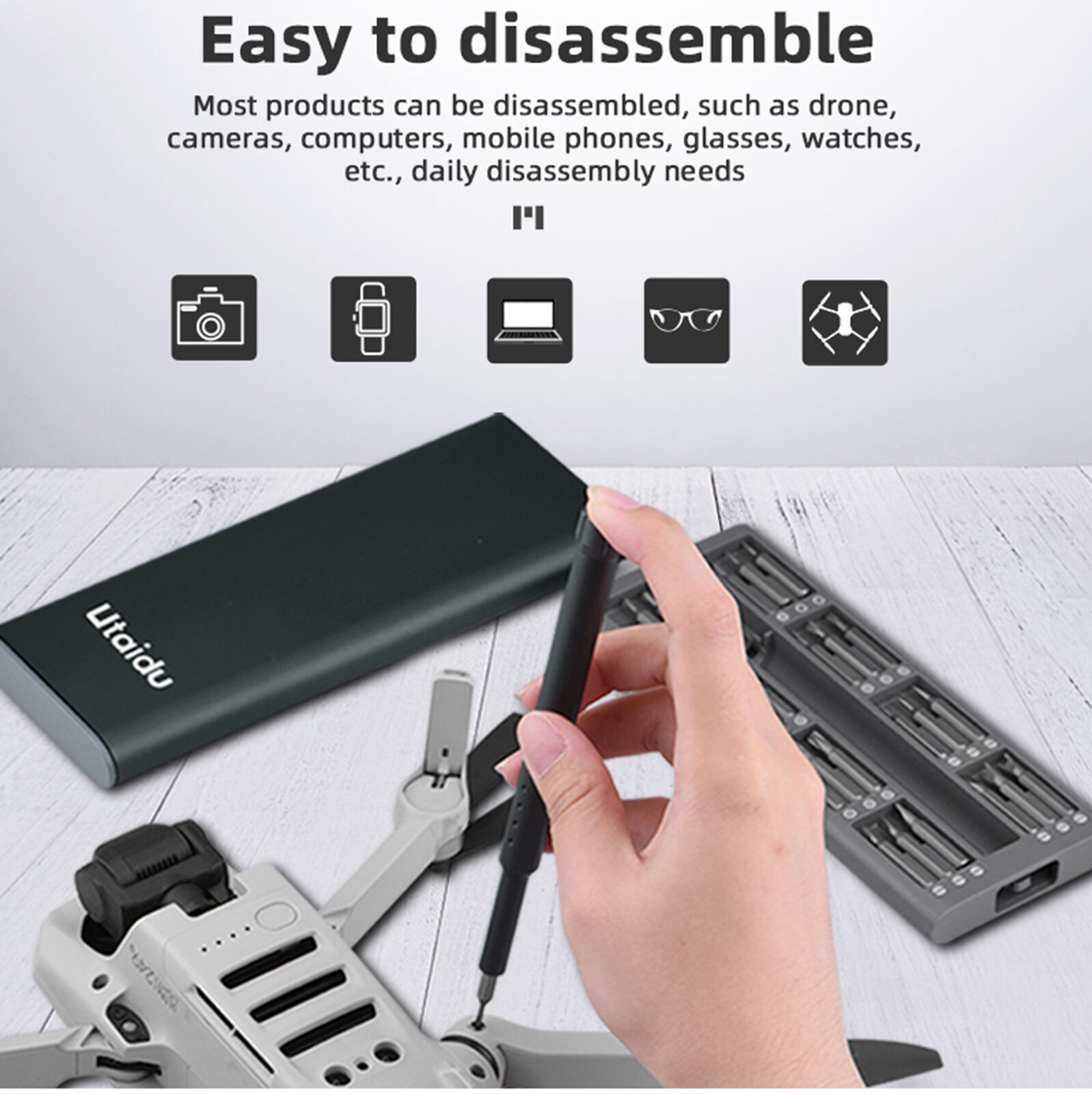 Universal Screwdriver Bits Assembly Disassembly Tool Set for FPV/MINI/AIR 2S Kit
