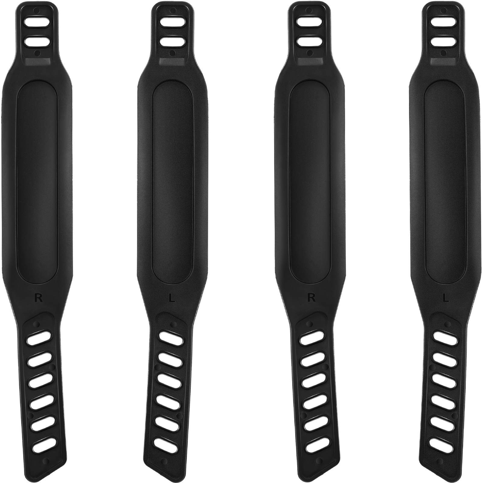 2 Pairs Exercise Bike Pedal Straps Universal of 1.7 x 12 black
