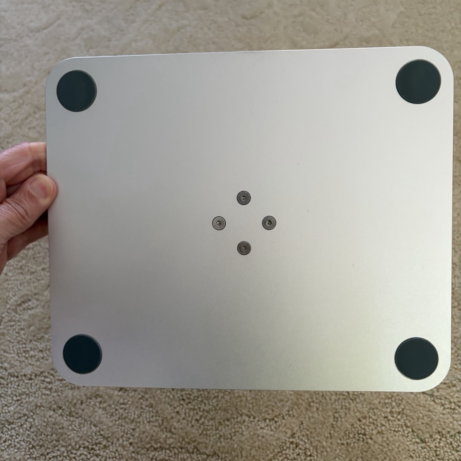 Adjustable Computer Laptop Stand For Desk Silver Finish
