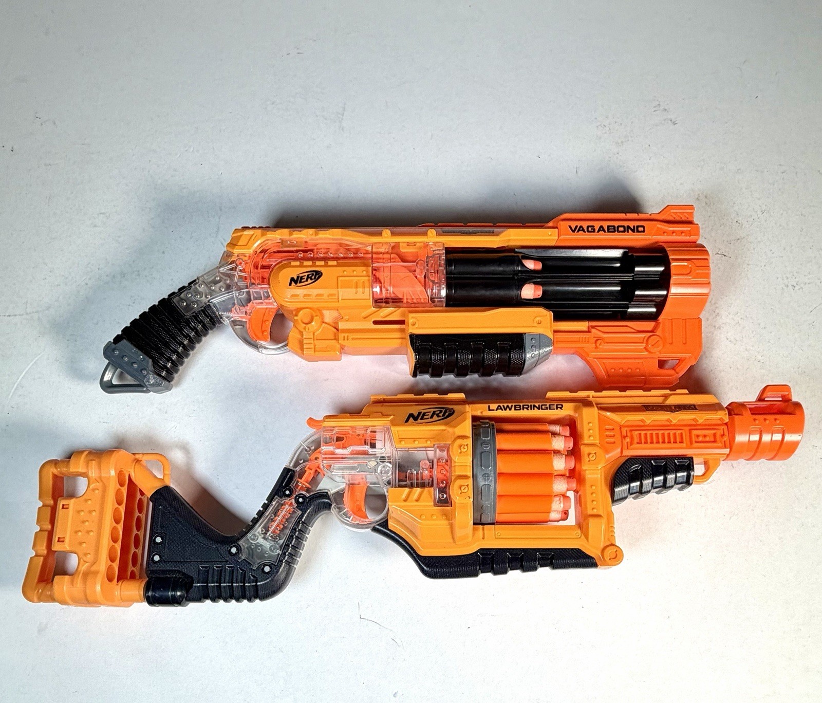 Nerf Doomlands 2169 Vagabond & Lawbringer Blaster Lot of 2 Foam Dart Blasters