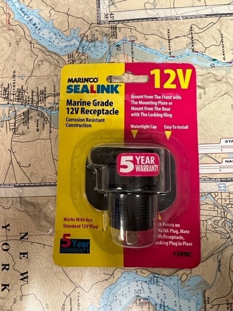 Marinco Sealink #12VRC Marine Grade 12V Receptacle.