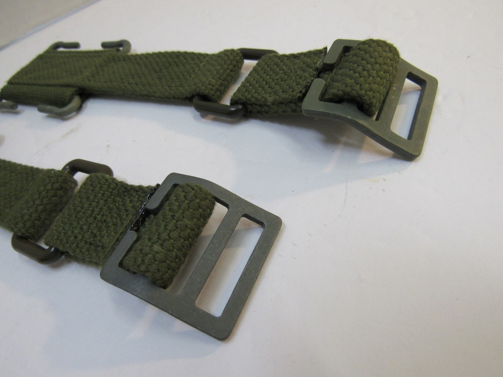 2 Danish Web Belt Gear Extender Like British Pattern 1944 Brace Attachment NOS