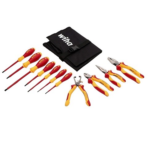Wiha 32888 11 Piece Insulated Pliers-Cutters And Screwdriver Set