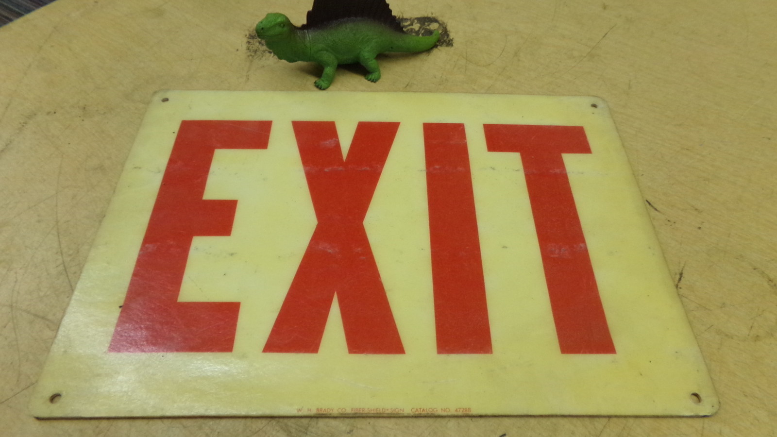 47288 Brady Sign Fiberglass "Exit" *Free Shipping*