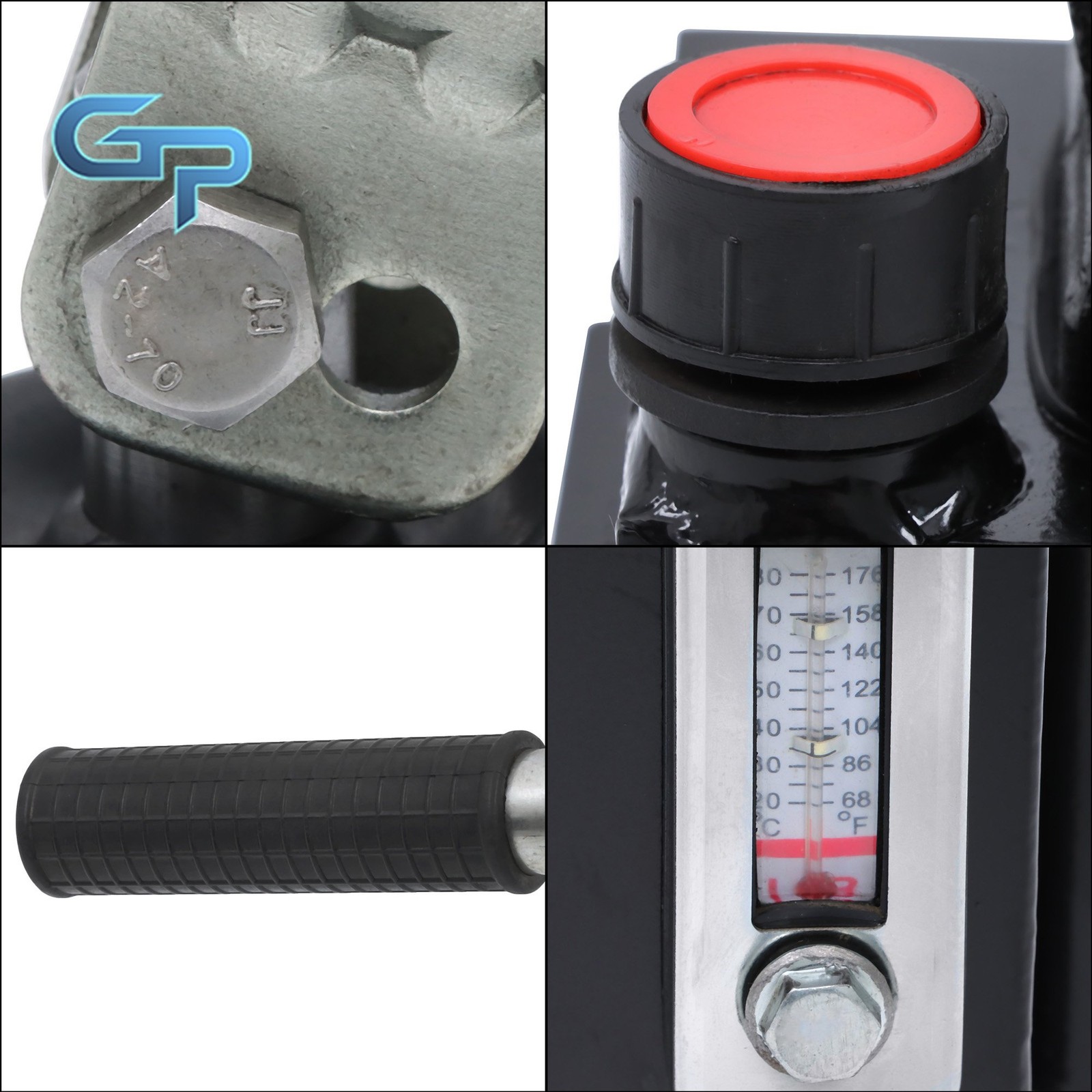 Double Acting 2.7 CID Hand Pump Hydraulic With Valve 0.75 Gal