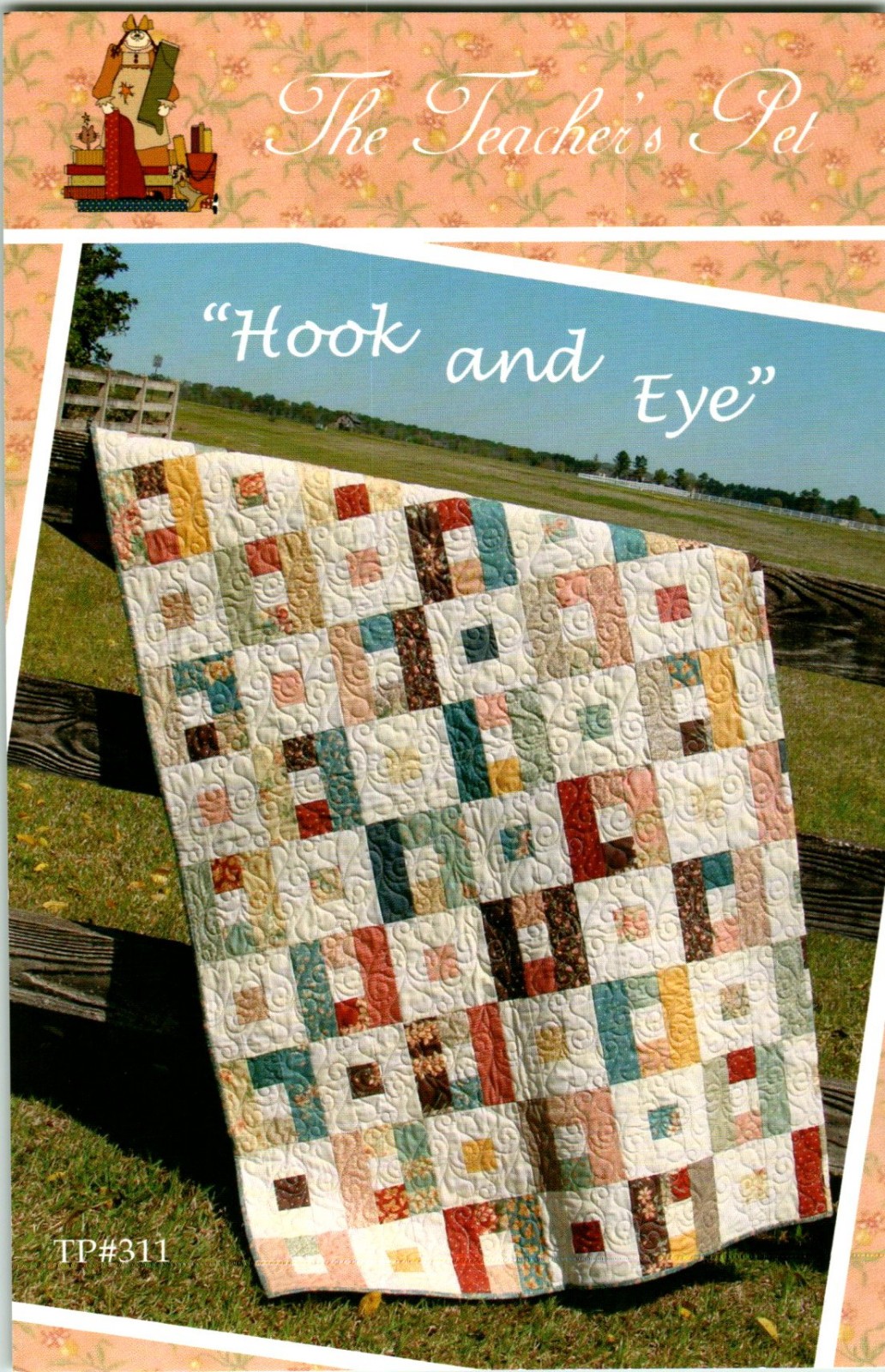 Hook and Eye Quilt Pattern 66 x 78 Its Hip to Strip