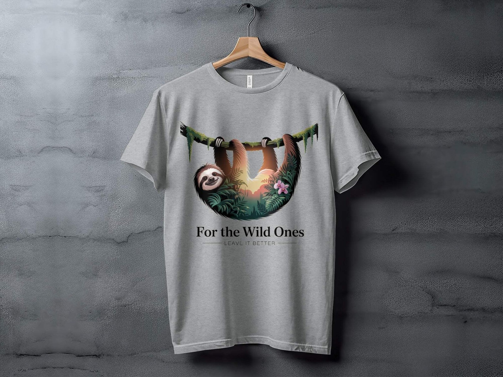 "For The Wild Ones" Sloth T-Shirt,