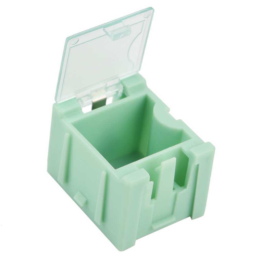 50Pcs Green SMT SMD Container Box Electronic Components Mini Storage Case⊹