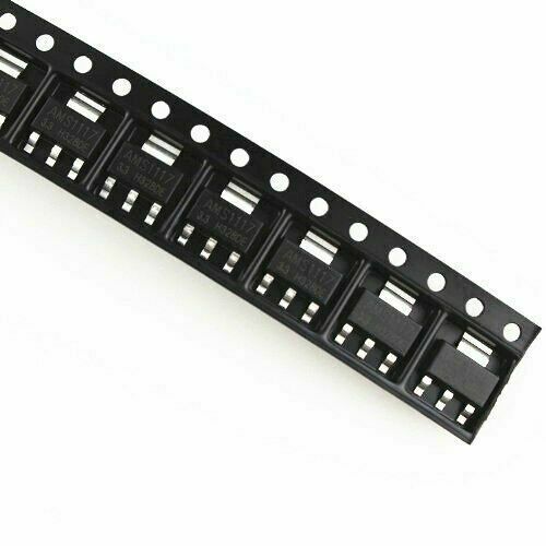 10PCS AMS1117 AMS1117-3.3 AMS117-3.3 3.3V 1A Voltage Regulator SOT-223 NEW