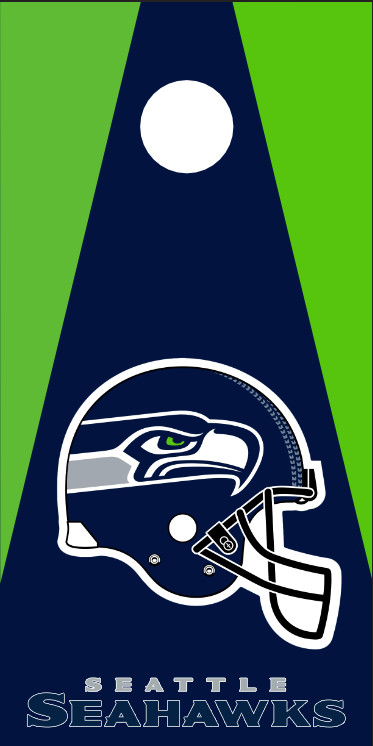 Seattle Seahawks (2PCS) Cornhole Board Wraps Decals Vinyl Sticker