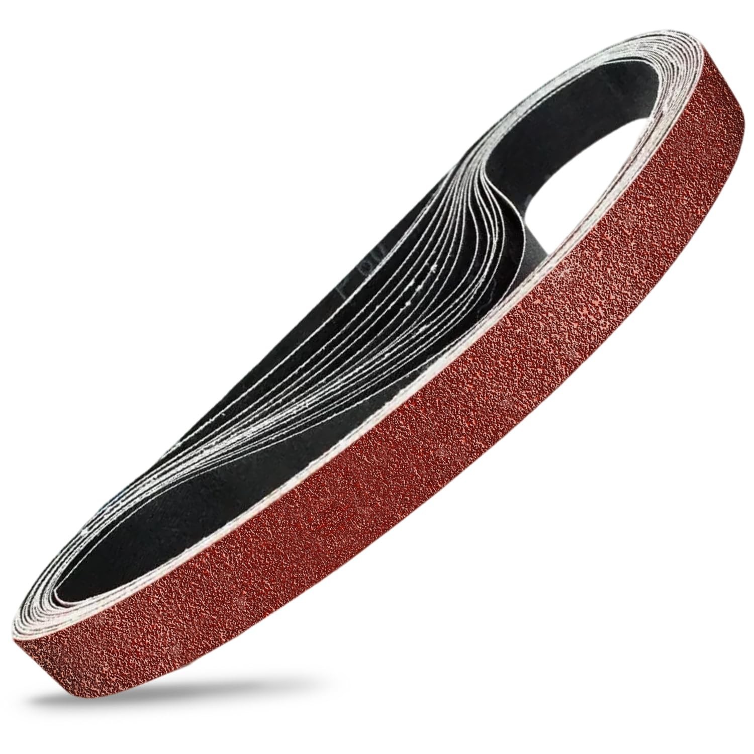 KonaFlex Sanding Belts 15 Pack 1x42 Inch Belt Sander Paper Aluminum Oxide wit...
