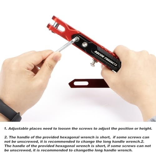 Universal Motorcycle Side Stand - Adjustable Aluminum Alloy Short Motorcycle