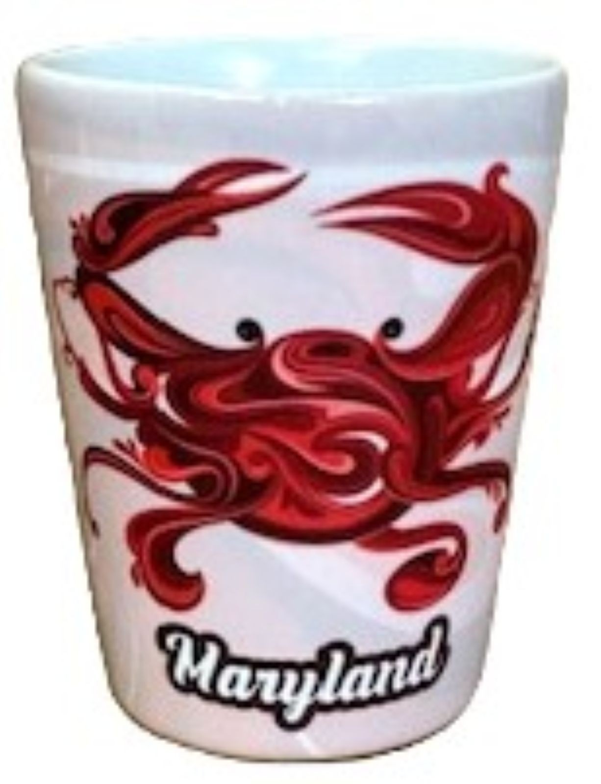 Maryland Red  Crab Shot glass