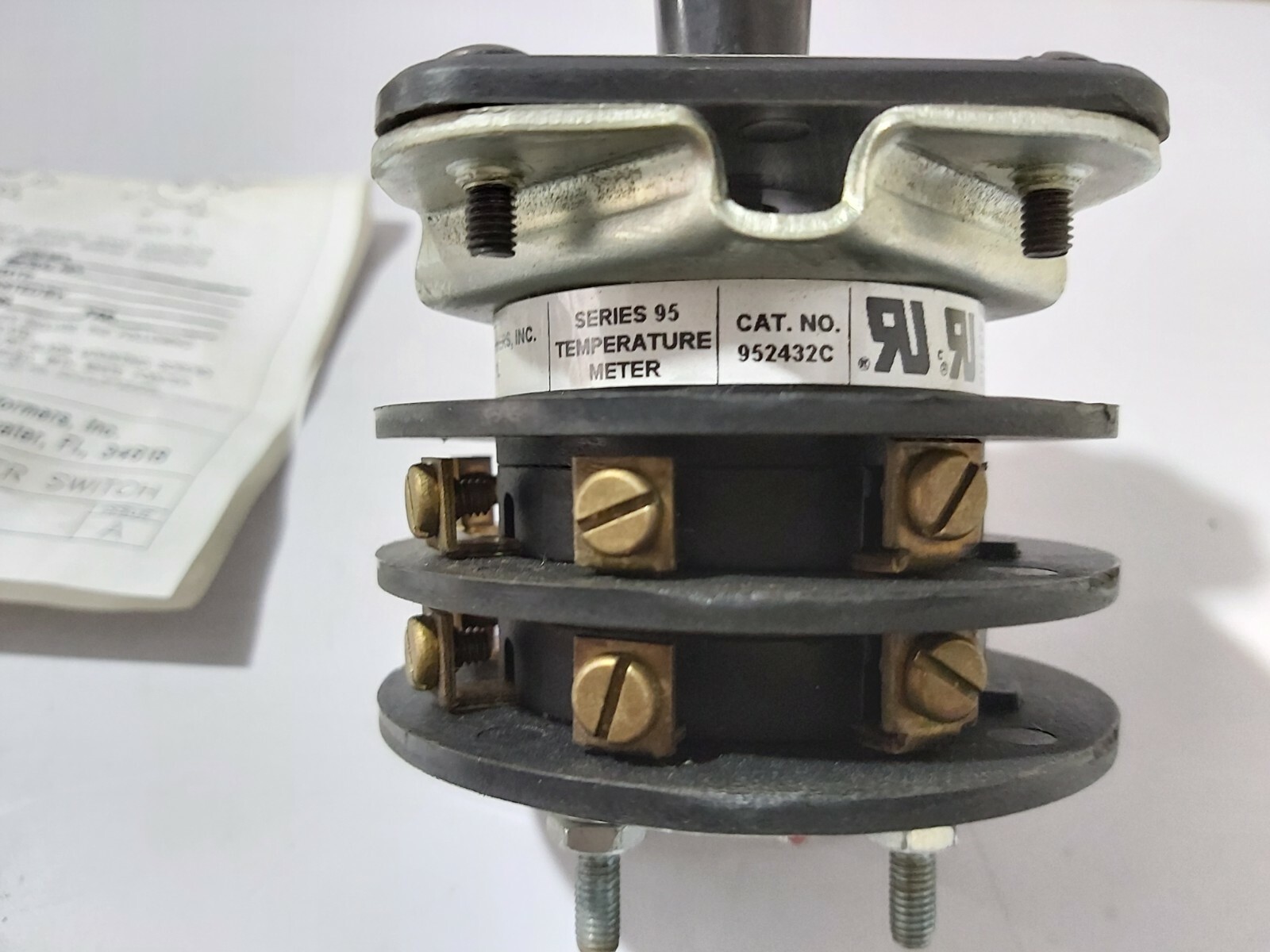 INSTRUMENT TRANSFORMER INC 952432C TEMPERATURE METER SWITCH