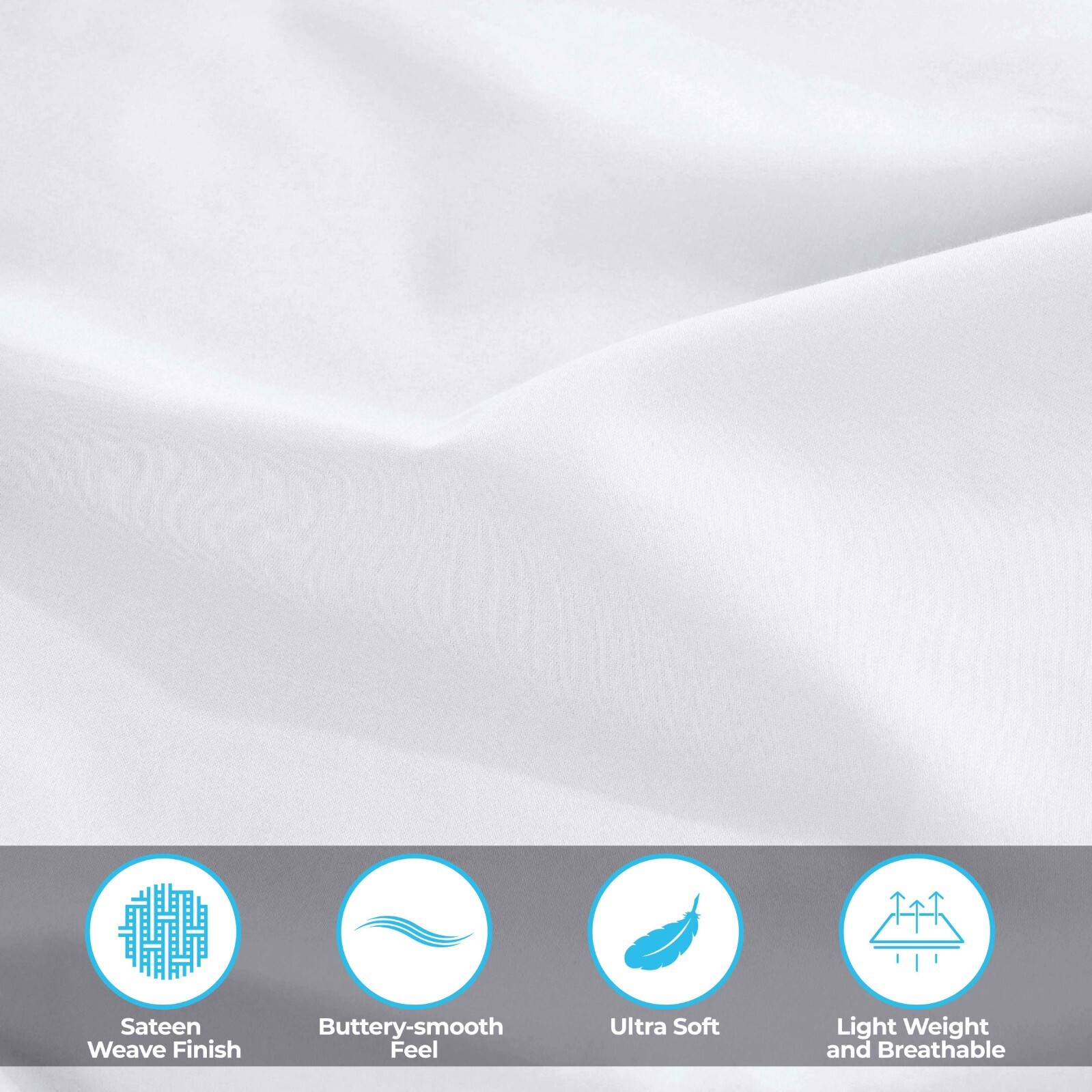 Egyptian Cotton Blend 400 Thread Count Solid Deep Pocket Bed Sheet Set