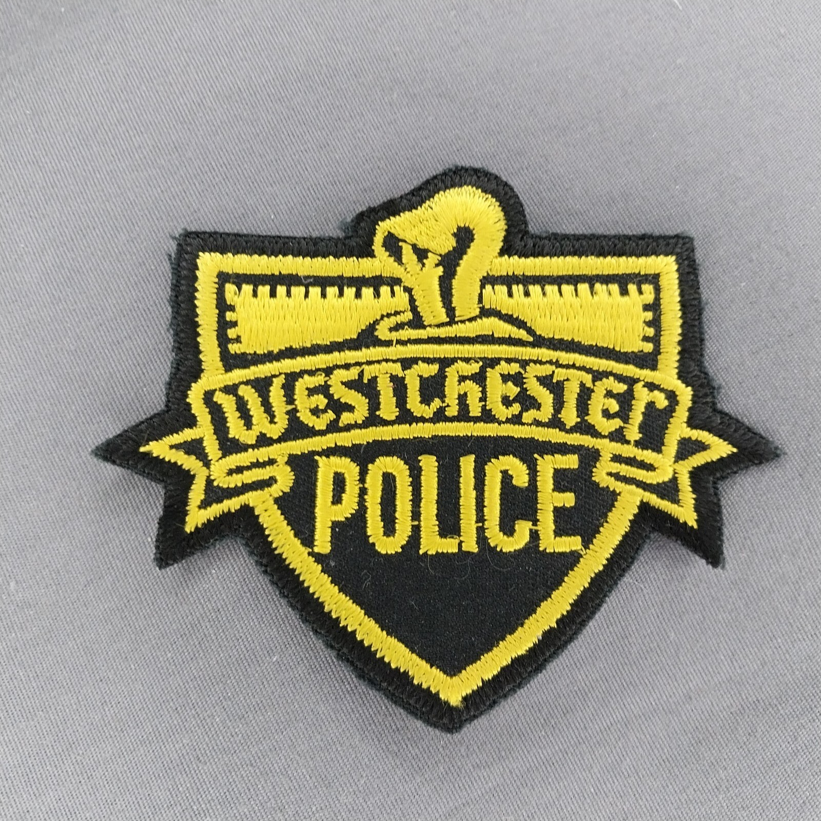 Westchester Police 3.5" IL Illinois Black Yellow Patch