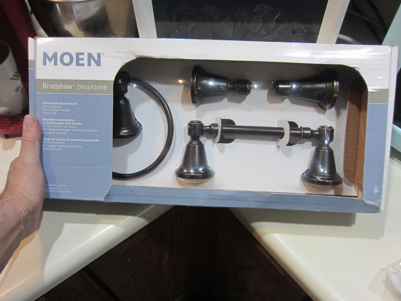 MOEN Bradshaw 18" 3 Piece Bath Accessory Kit - DN3693ORB