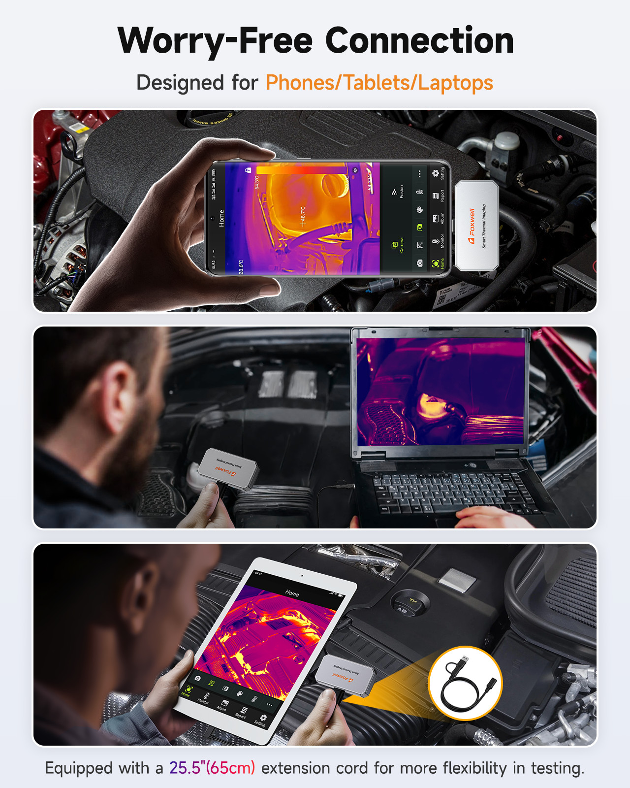 Thermal Camera (for Android) Infrared Thermal Imaging Camera 256*192 Resolution