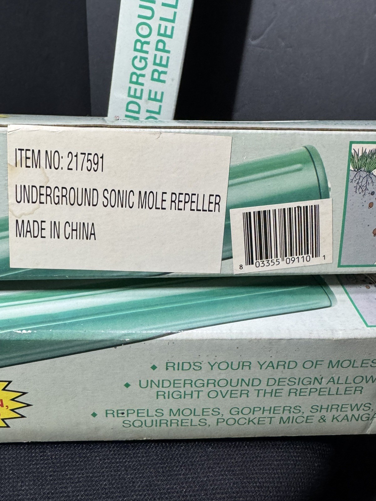 Jobar's Underground Sonic Mole/Gopher Repeller 3 total NOS