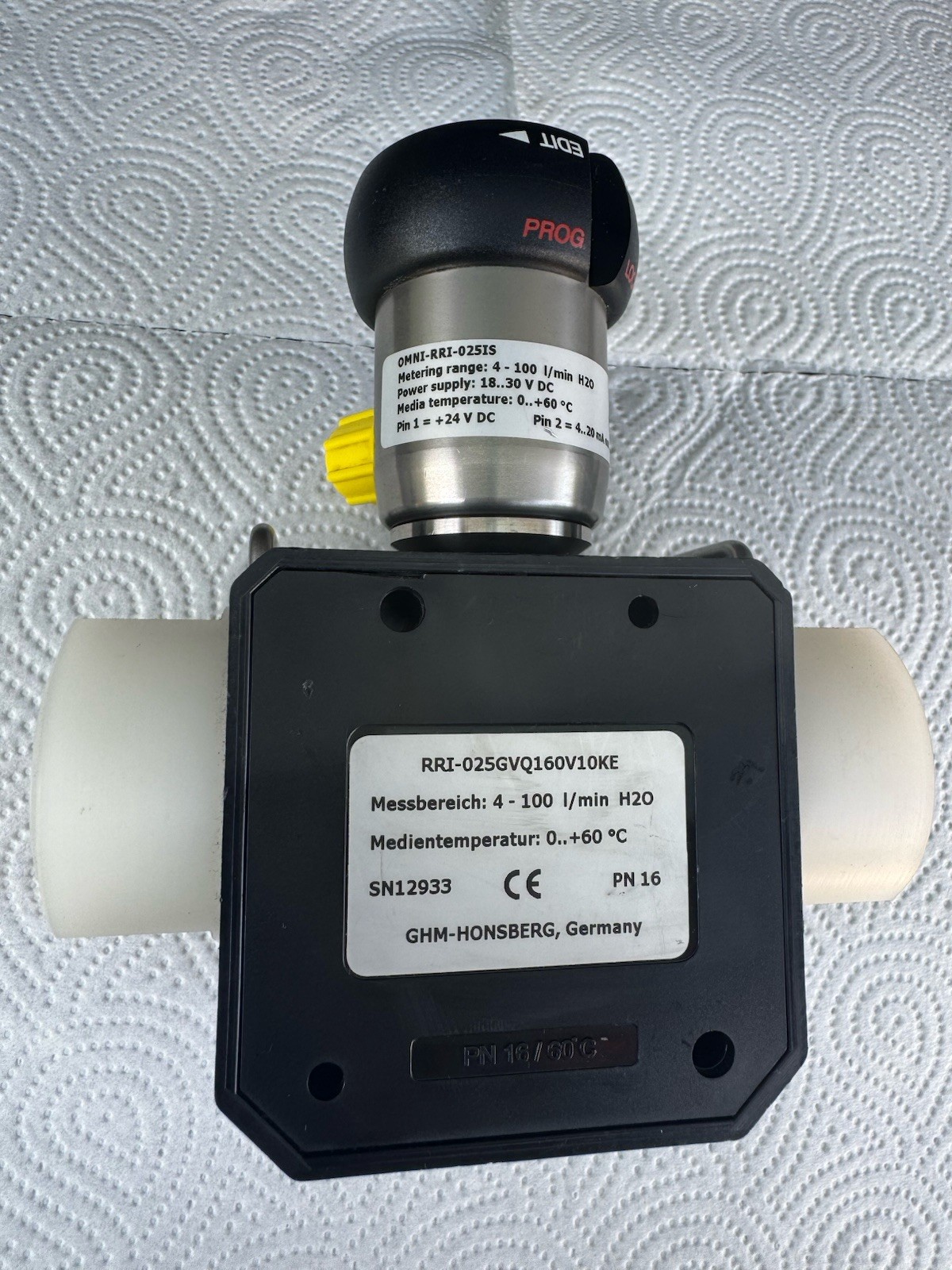 Honsberg RRI-025GVQ160V10KE 4-100 OMNI-RRI-025IS Flow Transducer New New