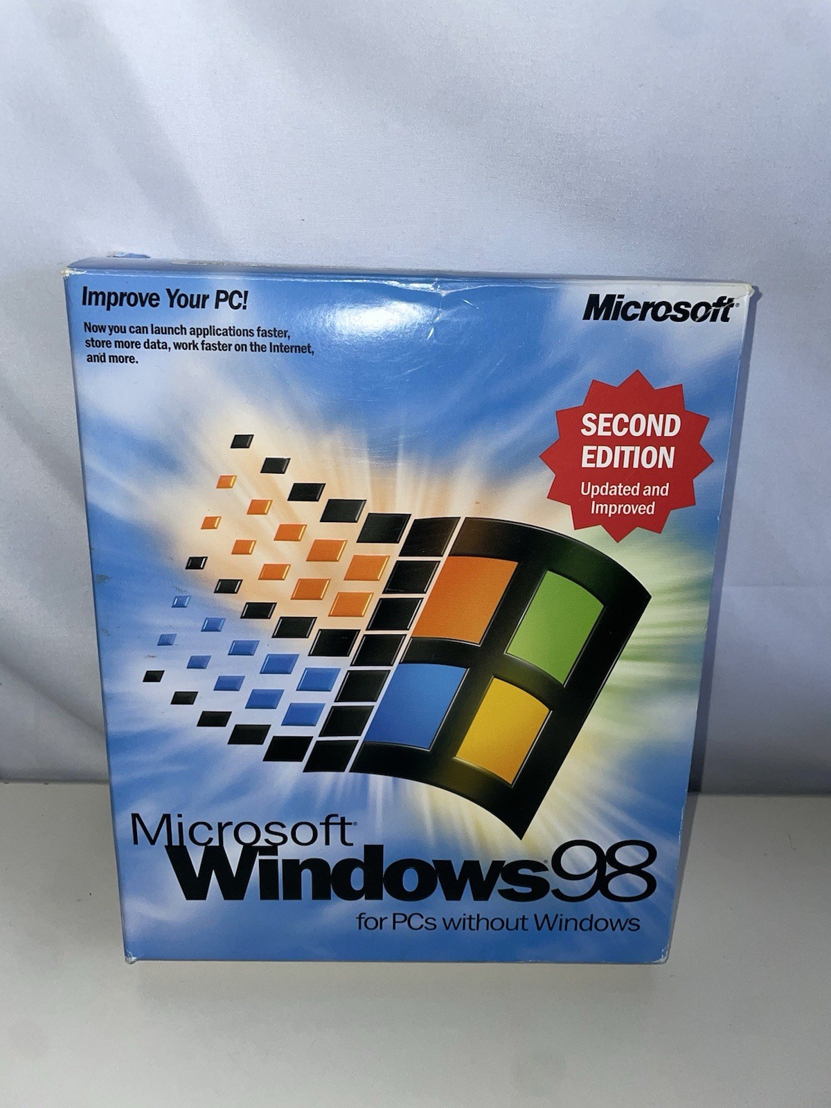 MICROSOFT WINDOWS 98 SECOND EDITION FULL OPERATING SYSTEM WIN 98 SE=RETAIL BOX=