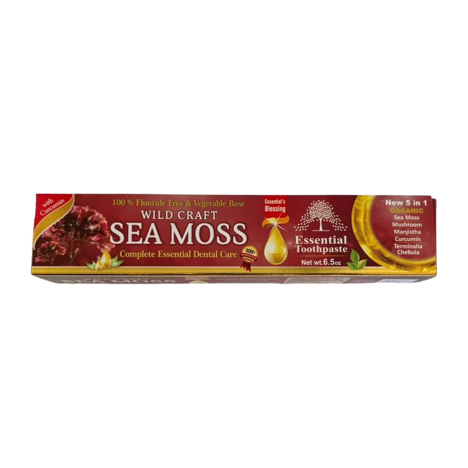 Wild-Craft Sea Moss Toothpaste by Essential Palace, Fluoride free, 6 Pack lot