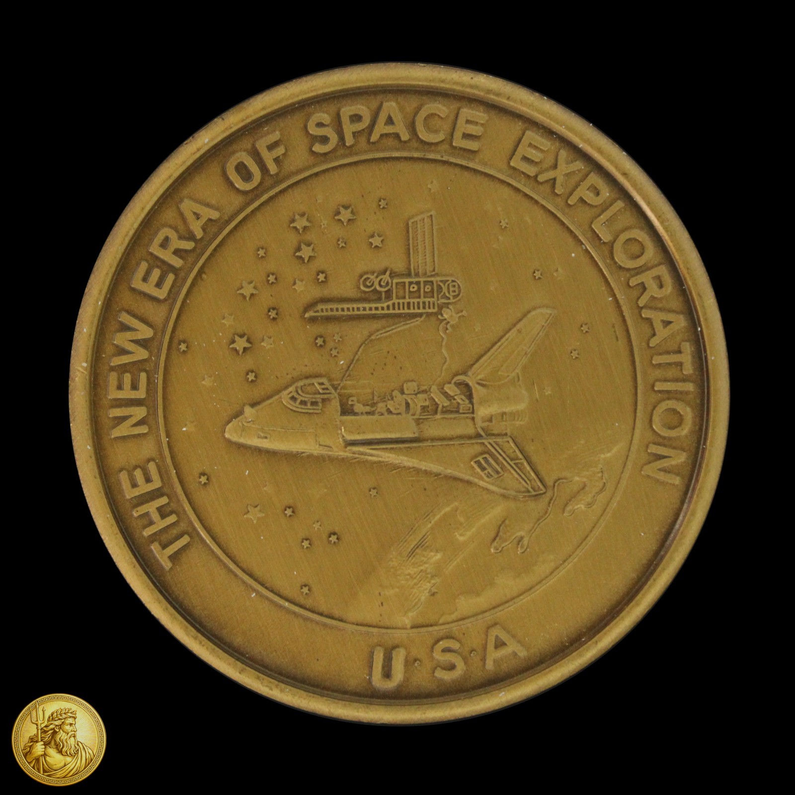 The Kennedy Space Center Columbia Mission Bronze Souvenir Medal -E1126