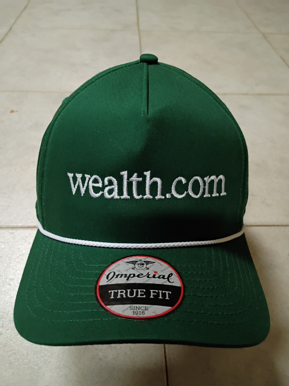 Imperial 5054 The Wrightson Green Performance Rope Hat Snapback Cap Wealth.com