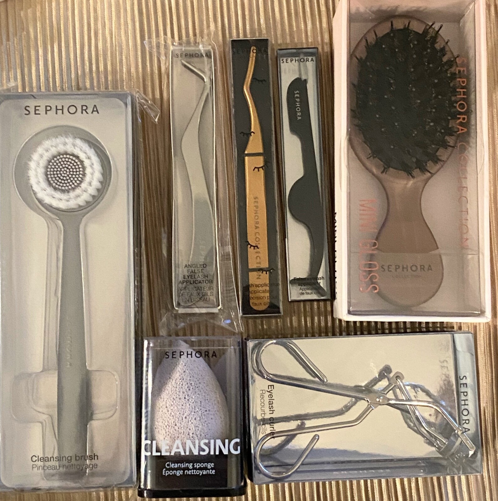 SEPHORA choose TWEEZER LASH APPLICATOR CURLER SCISSOR FACIAL ROLLER CLEASE BRUSH