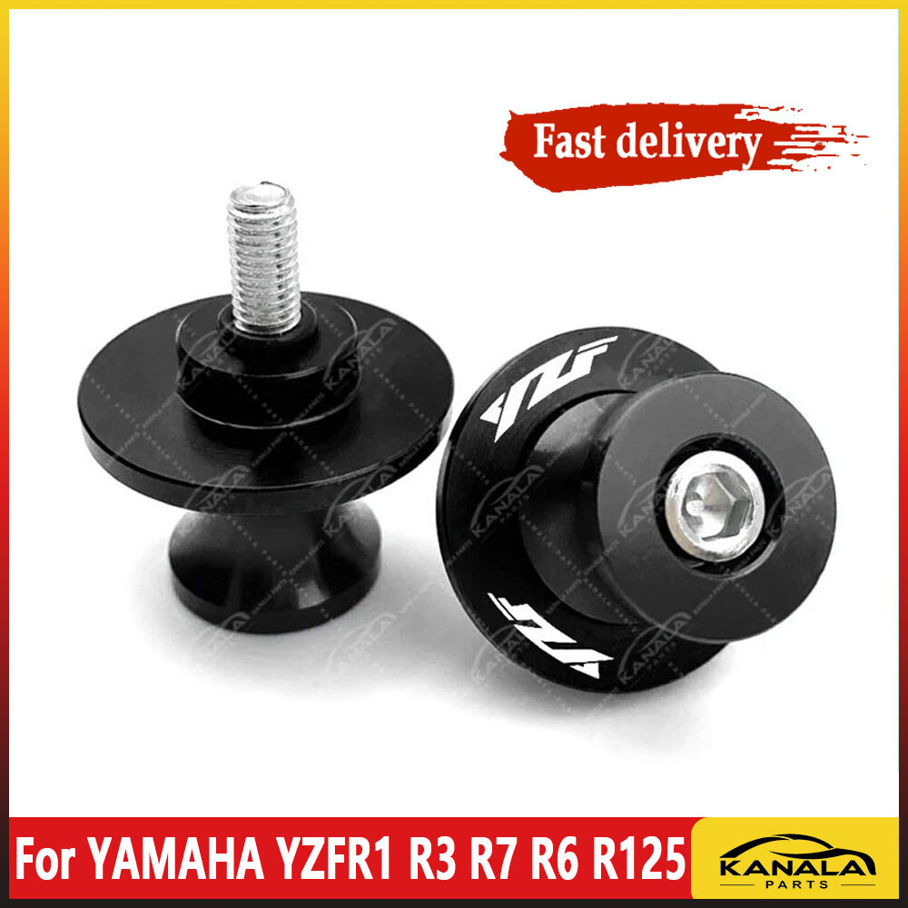 For YAMAHA YZFR1 R3 R7 R6 R15 Motorcycle M6 Swingarm Spools Sliders Stand Screws